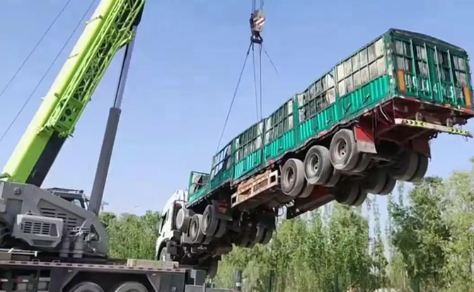 沙湾道路脱困救援案例